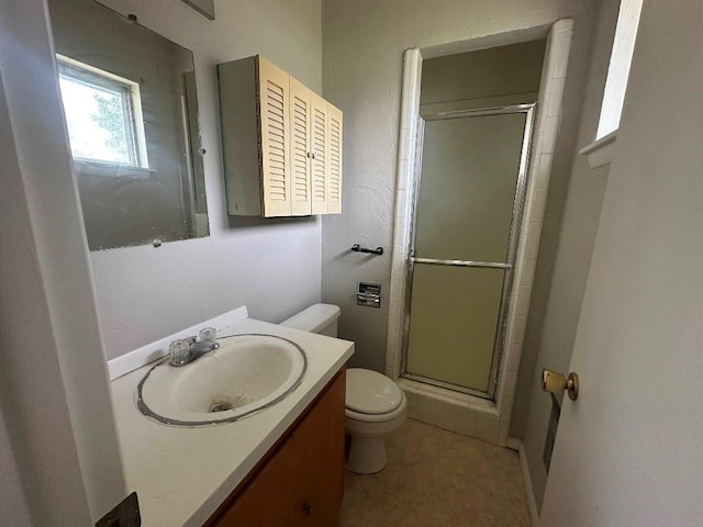115 S Main St, Sharon, OK 73857 - bathroom featuring a stall shower and vanity