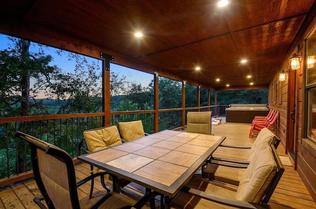 708 Split Creek Ln, Broken Bow, OK 74728 - view of sunroom