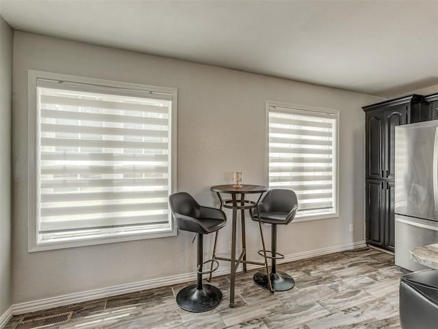 111 E Memorial, Marlow, OK 73055 - dining space with baseboards