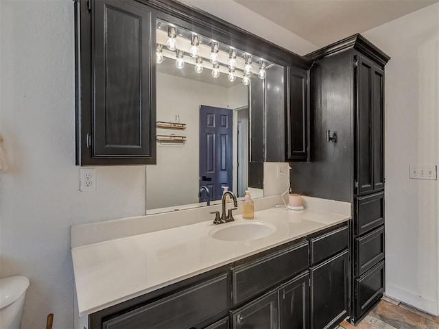 111 E Memorial, Marlow, OK 73055 - bathroom with vanity and toilet