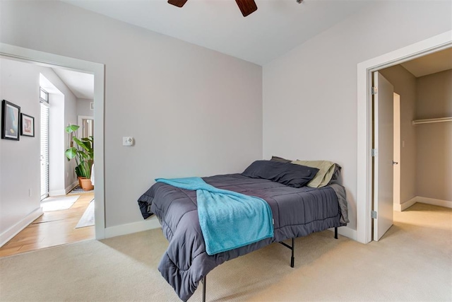 444 N Central Ave Unit 106, Oklahoma City, OK 73104 - bedroom with light carpet and a ceiling fan
