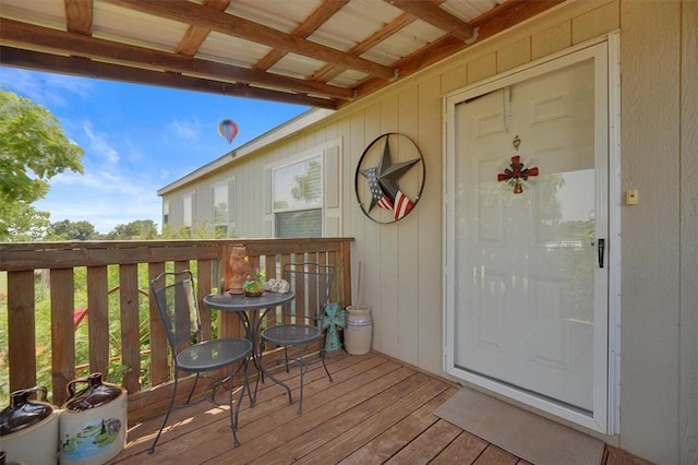 11221 N 1928th Rd, Sayre, OK 73662 - view of wooden deck
