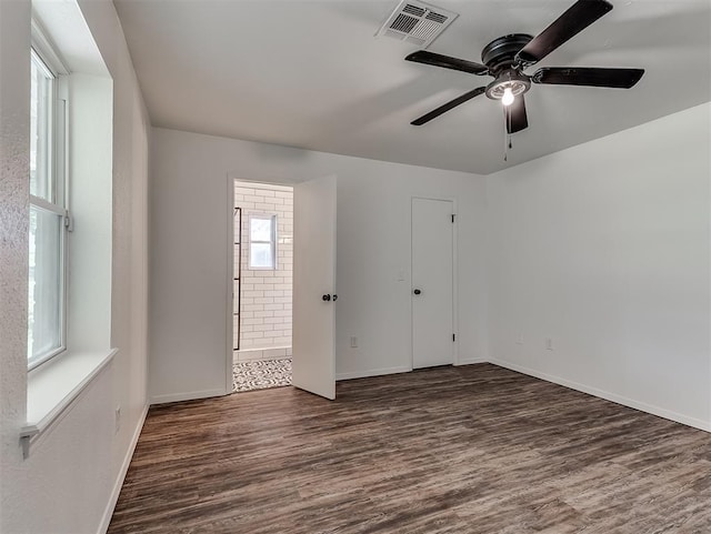 209 SW 6th St, Blanchard, OK 73010 - spare room with wood finished floors and a ceiling fan