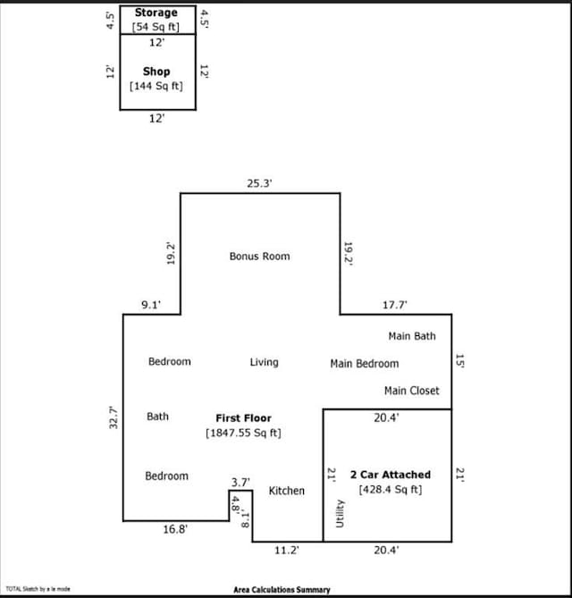 209 SW 6th St, Blanchard, OK 73010 - view of property floor plan