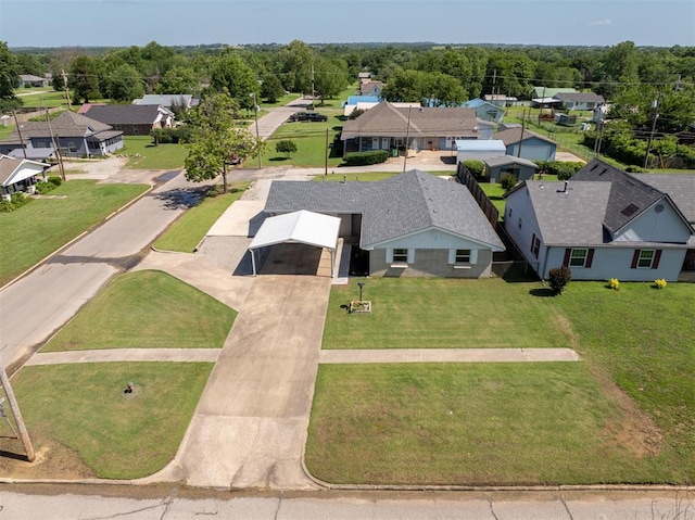 822 W Broadway St, Okemah, OK 74859 - aerial view of residential area