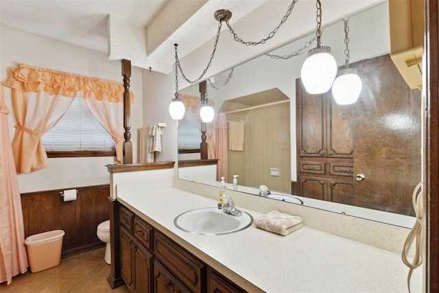 929 NE 5th St, Moore, OK 73160 - bathroom featuring vanity and a shower