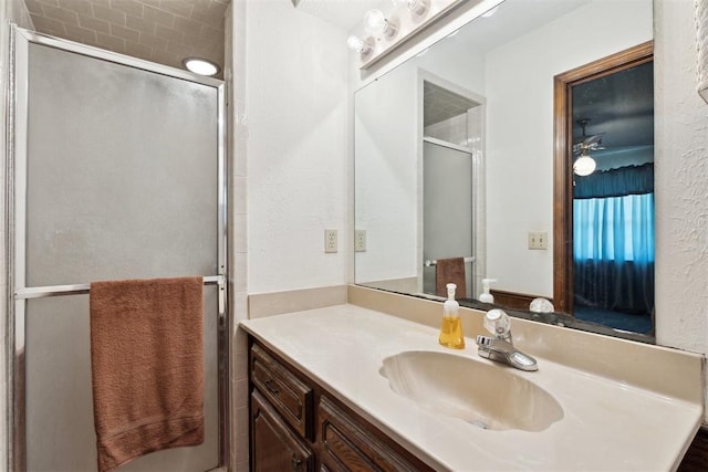 929 NE 5th St, Moore, OK 73160 - full bath featuring a stall shower and vanity