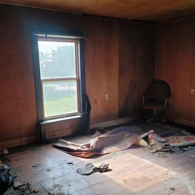 608 7th St, Woodward, OK 73801 - empty room featuring wood walls