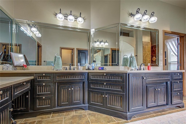 full bath featuring double vanity