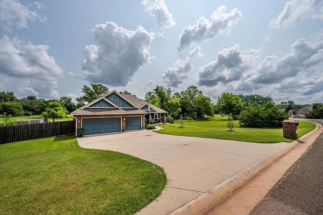 4450 Buffalo Hl, Guthrie, OK 73044 - craftsman-style home featuring concrete driveway, an attached garage, and brick siding