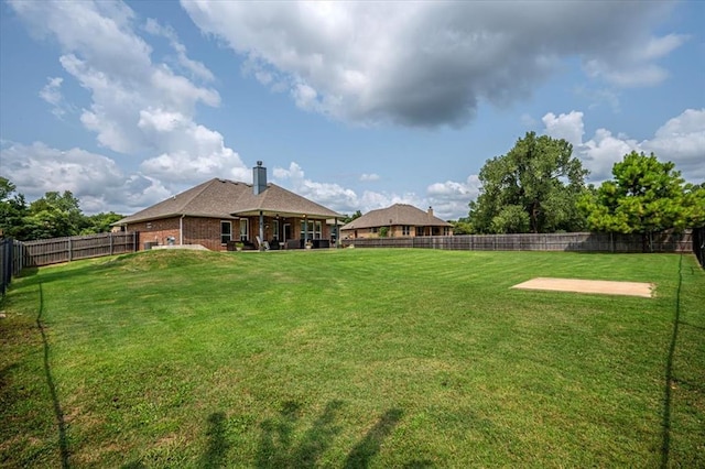 4450 Buffalo Hl, Guthrie, OK 73044 - fenced backyard with a patio