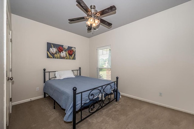 4450 Buffalo Hl, Guthrie, OK 73044 - bedroom featuring carpet floors and ceiling fan