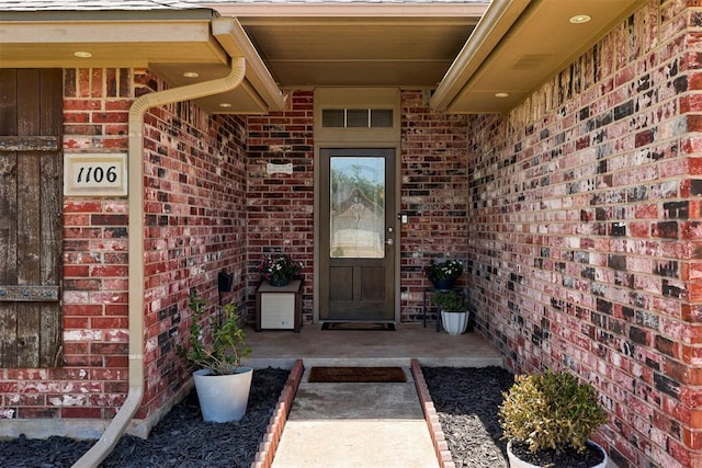 1106 Polk St, Piedmont, OK 73078 - view of exterior entry with brick siding