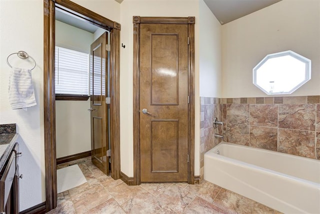 1106 Polk St, Piedmont, OK 73078 - bathroom featuring a bath and vanity