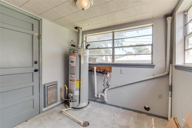 1417 Downing St, The Village, OK 73120 - utility room featuring gas water heater