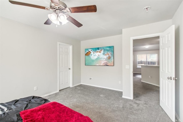 11712 NW 130th St, Piedmont, OK 73078 - bedroom featuring carpet floors and a ceiling fan
