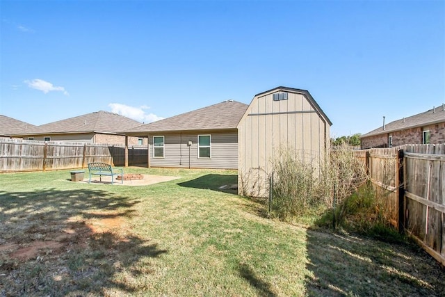 11712 NW 130th St, Piedmont, OK 73078 - rear view of property with a fenced backyard, a shingled roof, and a shed