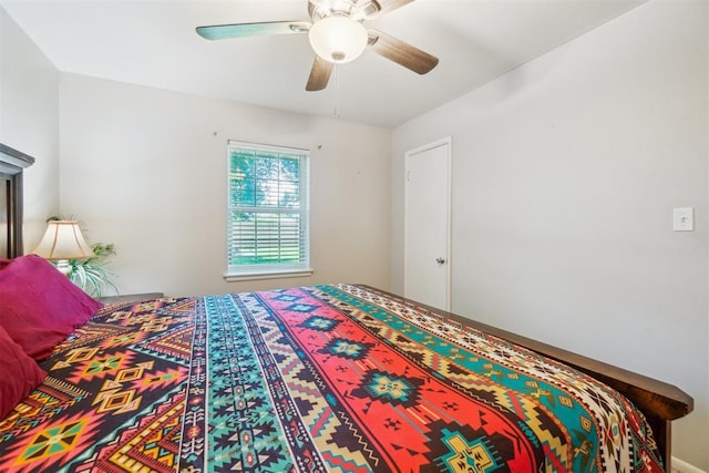 1726 Caddell Ln, Norman, OK 73069 - bedroom with a ceiling fan