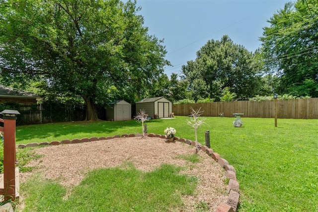 1726 Caddell Ln, Norman, OK 73069 - fenced backyard featuring a shed