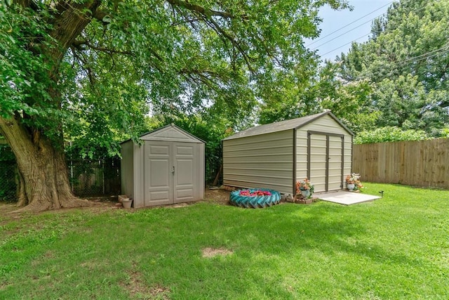 1726 Caddell Ln, Norman, OK 73069 - view of shed featuring a fenced backyard