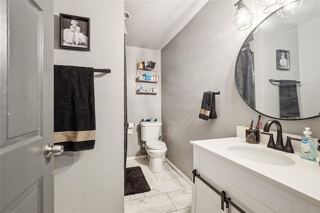 334 SE 24th St, Oklahoma City, OK 73129 - bathroom featuring marble finish floors and vanity