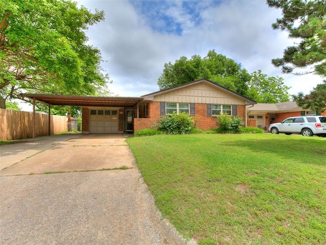 2120 N Divis Ave, Bethany, OK 73008 - ranch-style house with driveway, brick siding, and an attached garage