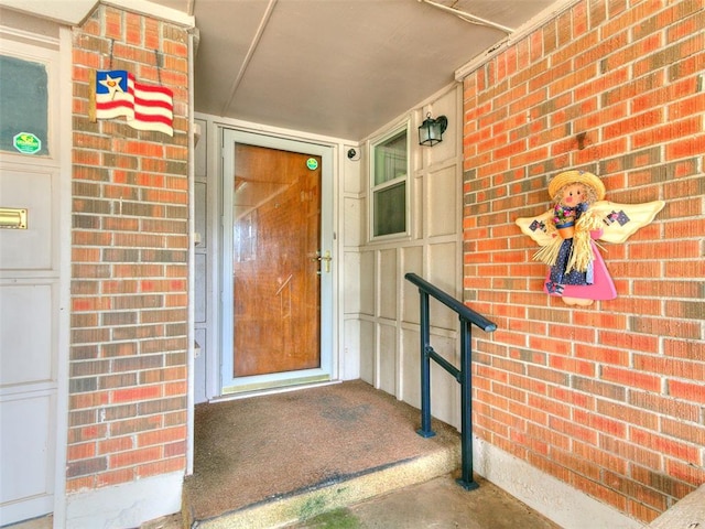 2120 N Divis Ave, Bethany, OK 73008 - doorway to property with brick siding