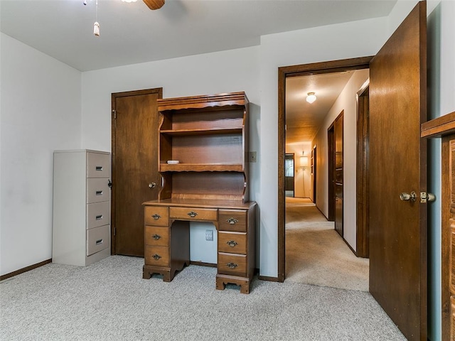 2120 N Divis Ave, Bethany, OK 73008 - unfurnished office featuring light colored carpet and a ceiling fan