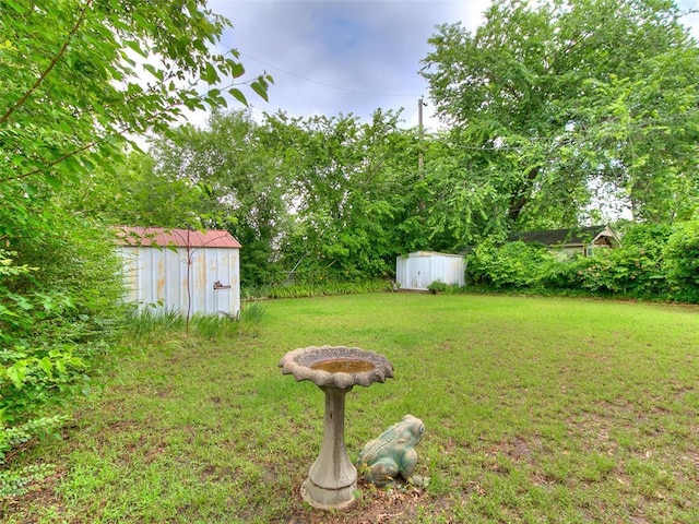 2120 N Divis Ave, Bethany, OK 73008 - view of grassy yard with a shed