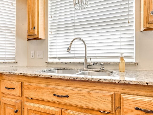 1917 Goldenrod Ln, Midwest City, OK 73130 - kitchen view of light stone counters