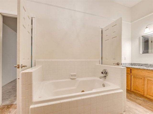 1917 Goldenrod Ln, Midwest City, OK 73130 - full bath featuring vanity and a garden tub