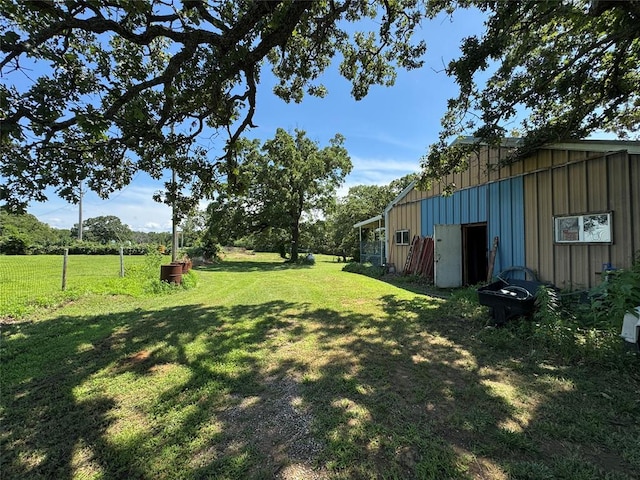 12237 N 359th Rd, Seminole, OK 74868 - view of green lawn with an outbuilding and an outdoor structure