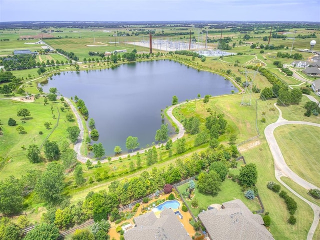 4311 Moorgate Dr, Norman, OK 73072 - bird's eye view of a large body of water