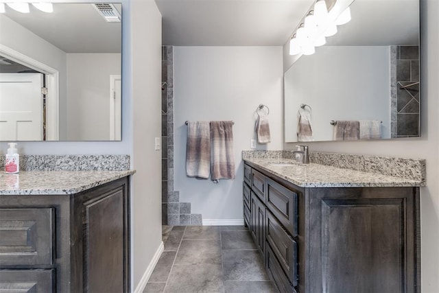 3309 Austrian Pine Ln, Yukon, OK 73099 - full bathroom featuring vanity and tile patterned flooring