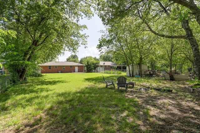 709 W Hughbert St, Norman, OK 73069 - view of yard