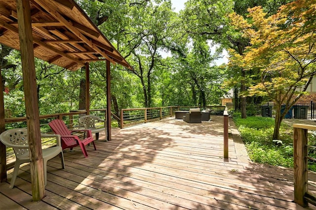 1810 Sandpiper Dr, Edmond, OK 73034 - view of wooden deck