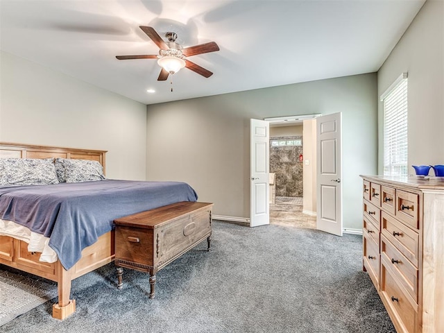 940908 S 3300th Rd, Luther, OK 73054 - carpeted bedroom featuring ceiling fan and recessed lighting