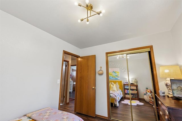 5 Larkens Pl, Shawnee, OK 74801 - bedroom with wood finished floors and a closet