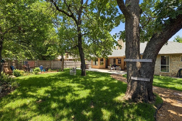 5 Larkens Pl, Shawnee, OK 74801 - view of yard with a patio