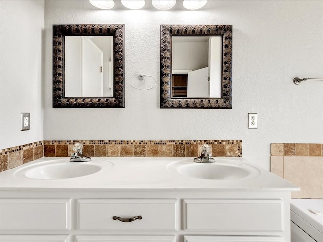 4001 Tori Pl, Yukon, OK 73099 - full bathroom with double vanity and a bathtub