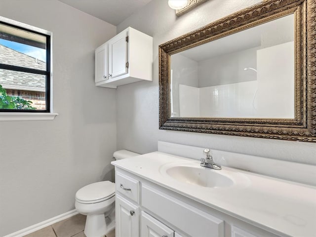 4001 Tori Pl, Yukon, OK 73099 - full bath featuring vanity, tile patterned flooring, and a shower
