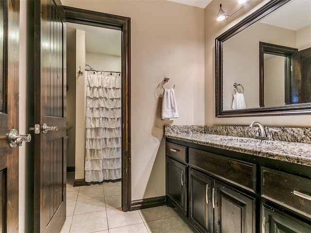 5053 Northridge Run, Cashion, OK 73016 - bathroom featuring vanity and tile patterned flooring