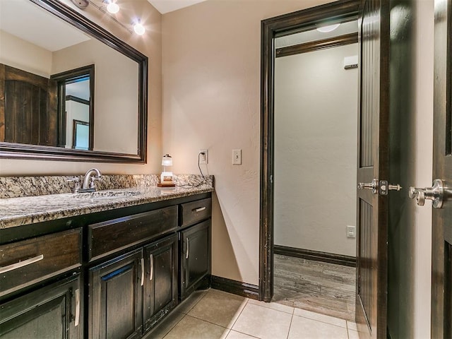 5053 Northridge Run, Cashion, OK 73016 - bathroom featuring tile patterned floors and vanity