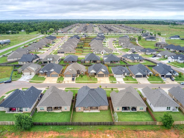 11716 SW 47th St, Mustang, OK 73064 - aerial perspective of suburban area