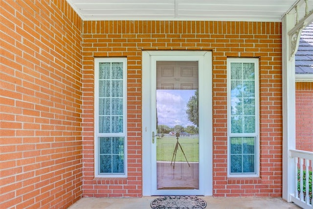 11748 SW 54th St, Mustang, OK 73064 - entrance to property featuring brick siding