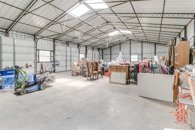11748 SW 54th St, Mustang, OK 73064 - garage with metal wall