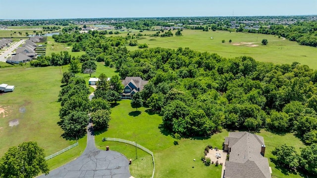 11748 SW 54th St, Mustang, OK 73064 - drone / aerial view of a tree filled landscape