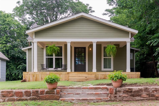 406 E Logan Ave, Guthrie, OK 73044 - view of front of home with covered porch