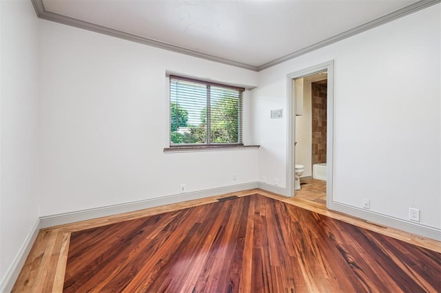 3425 Cheyenne Dr, Edmond, OK 73013 - empty room with ornamental molding and wood finished floors