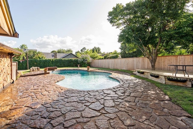 3425 Cheyenne Dr, Edmond, OK 73013 - view of pool featuring a patio area and a fenced backyard